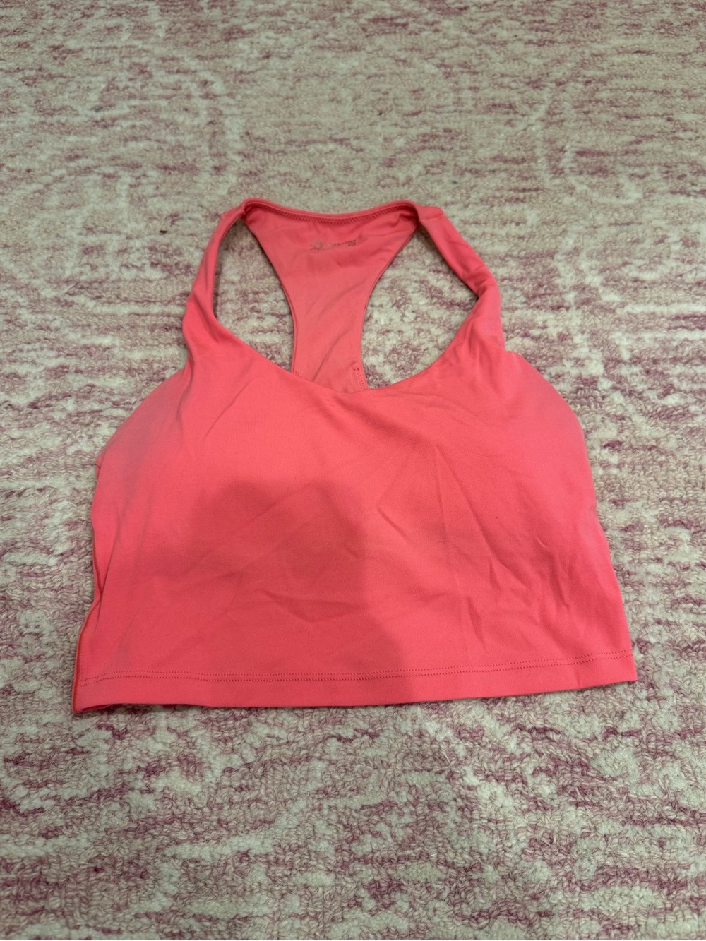 Women’s Racerback Sports Bra - Coral Pink